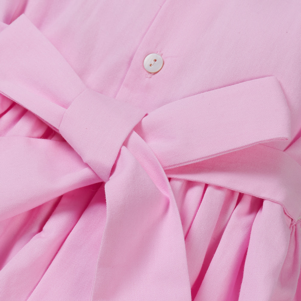 Hand Smocked Talia Dress Candy Pink