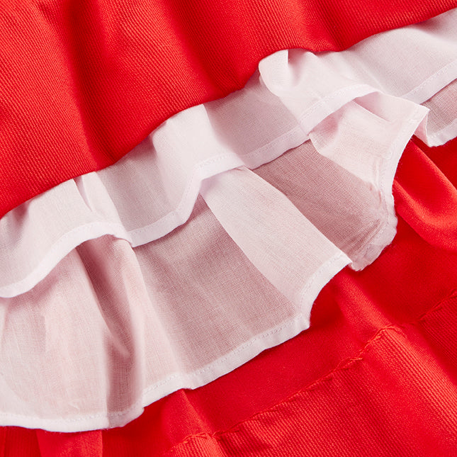 Hand smocked CLAIRE dress royal red JUST TWO LEFT