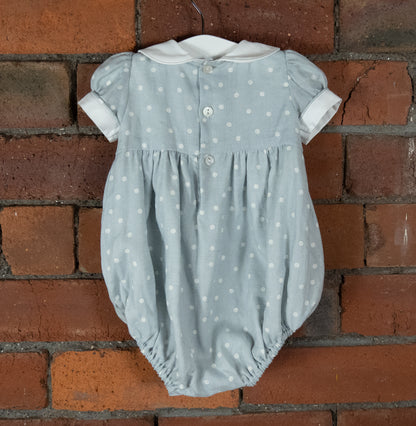 Hand Smocked Spotty Romper