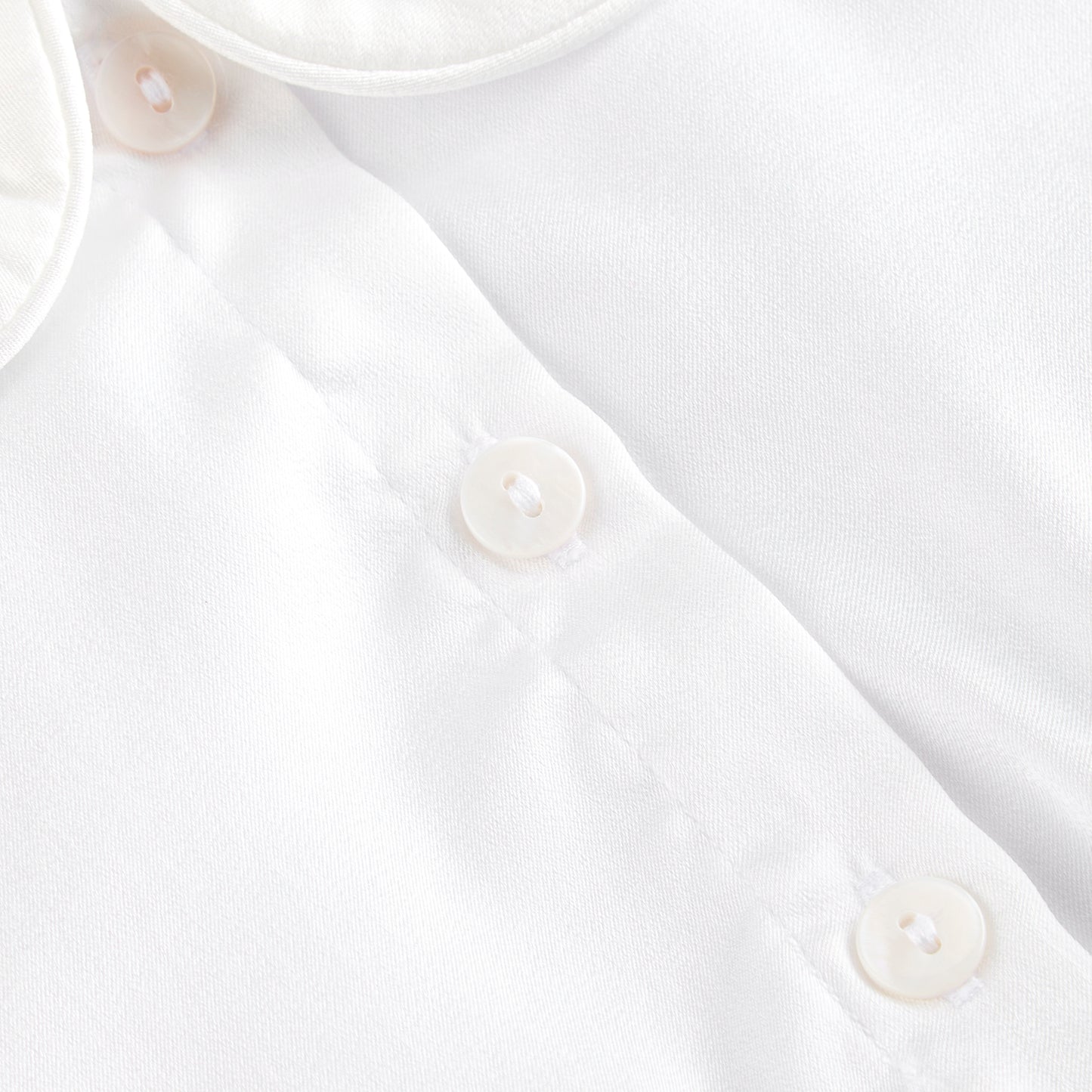 White satin hand smocked set
