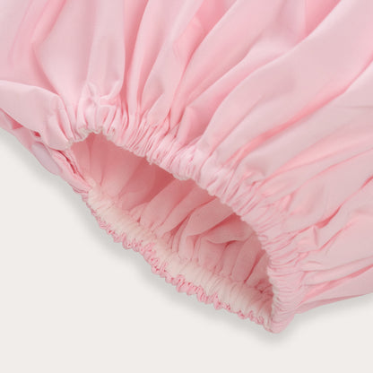 Hand Smocked Ellis romper soft pink