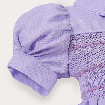 Hand smocked Alice dress lavender