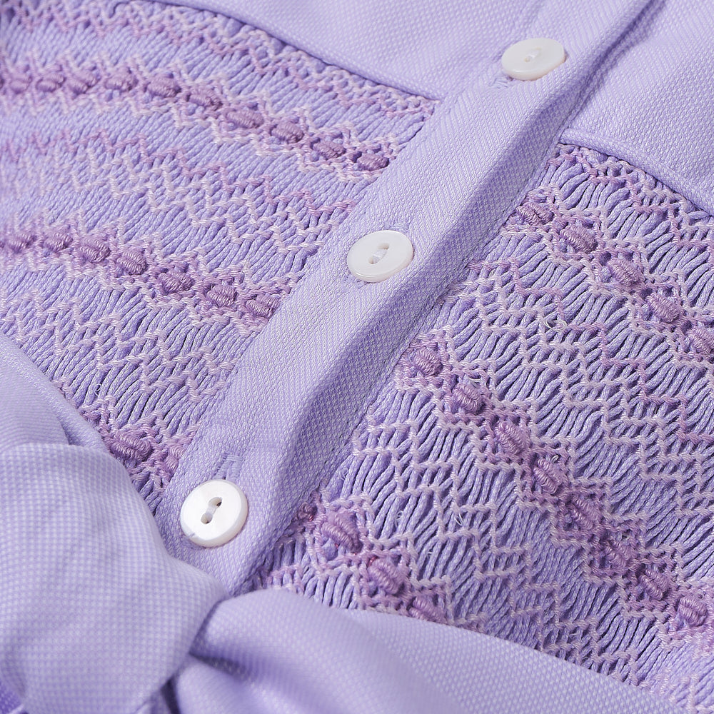 Hand smocked Alice dress lavender