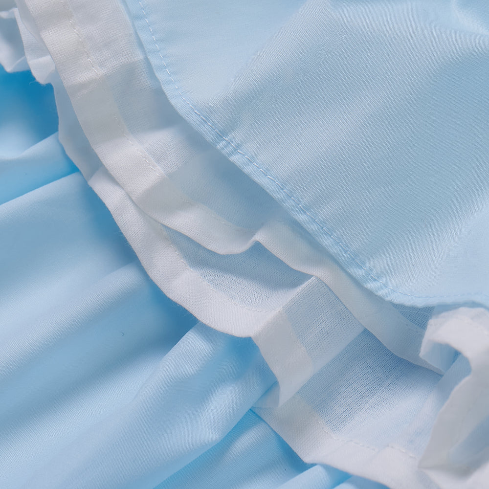 Hand smocked Ellis dress baby blue