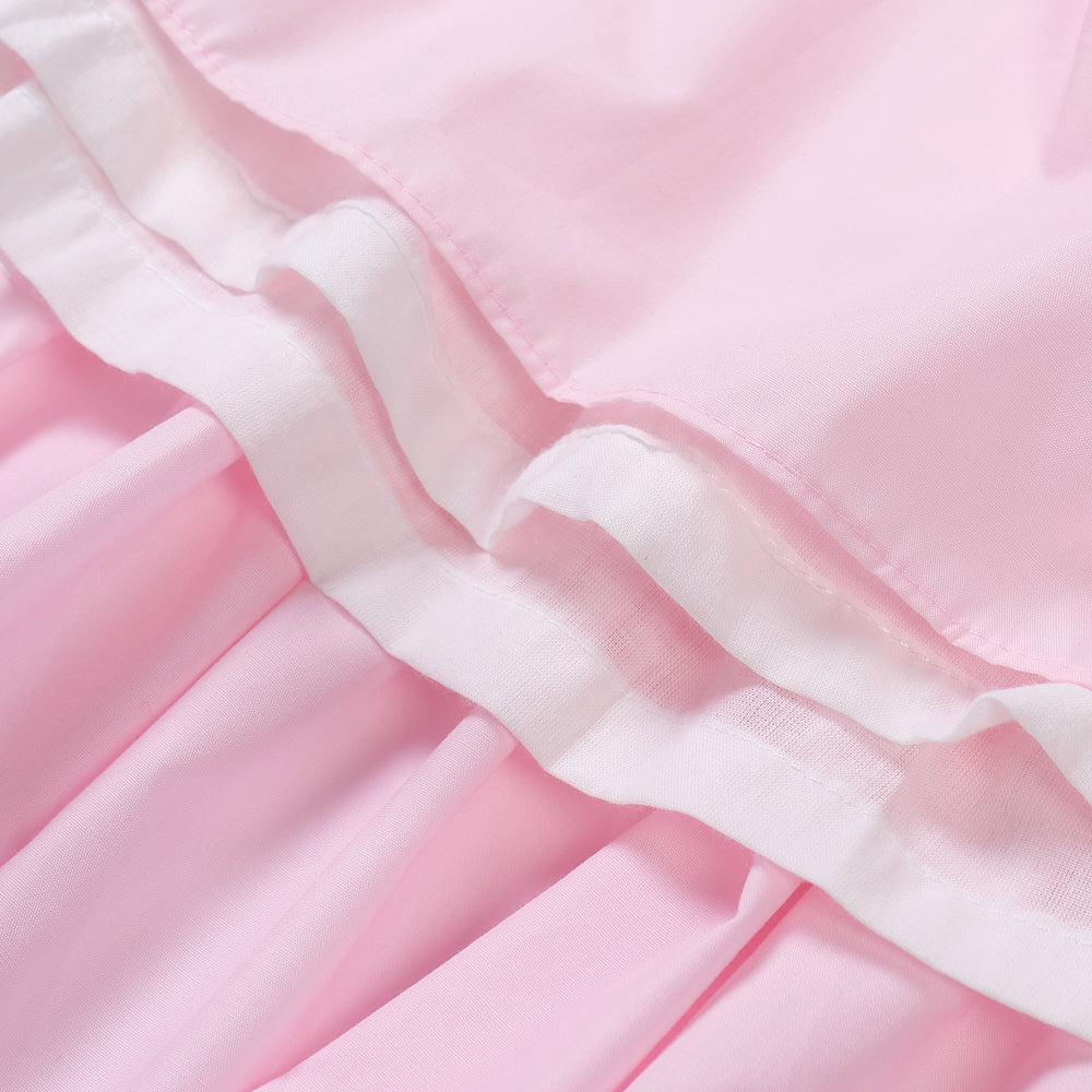 Hand smocked Ellis dress baby pink