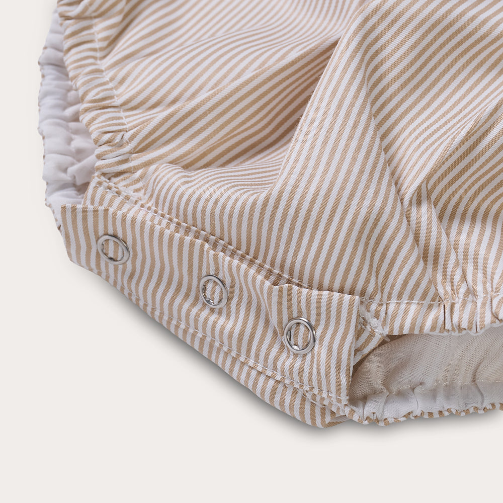 Boy's Hand Smocked Blake Striped Bubble Set