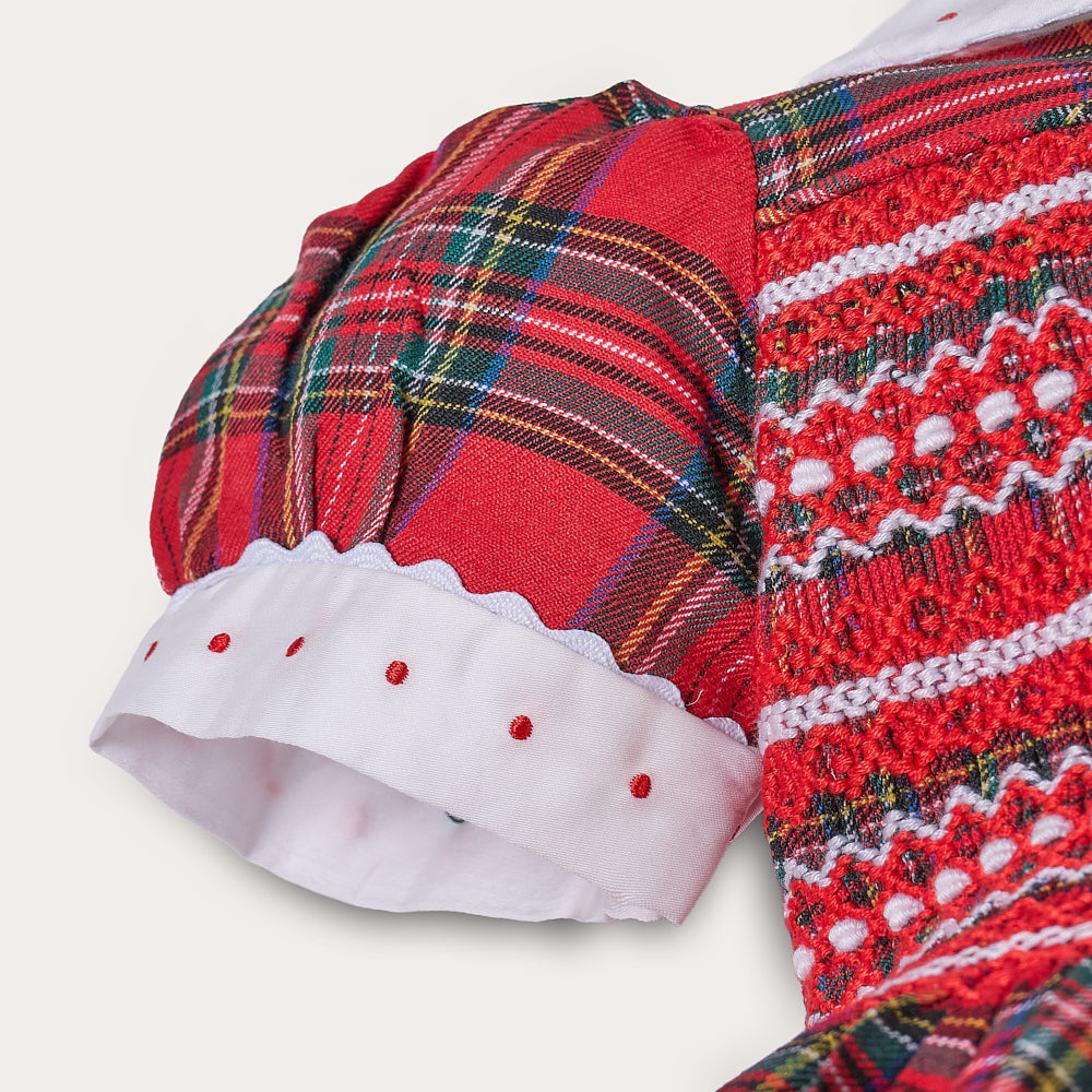 Hand smocked Morven dress with over 10 layers of tutu