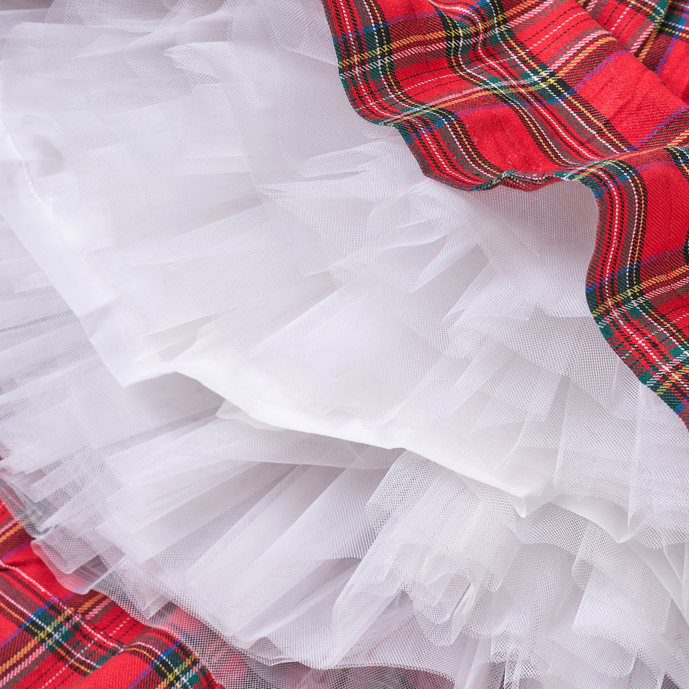 Hand smocked Morven dress with over 10 layers of tutu