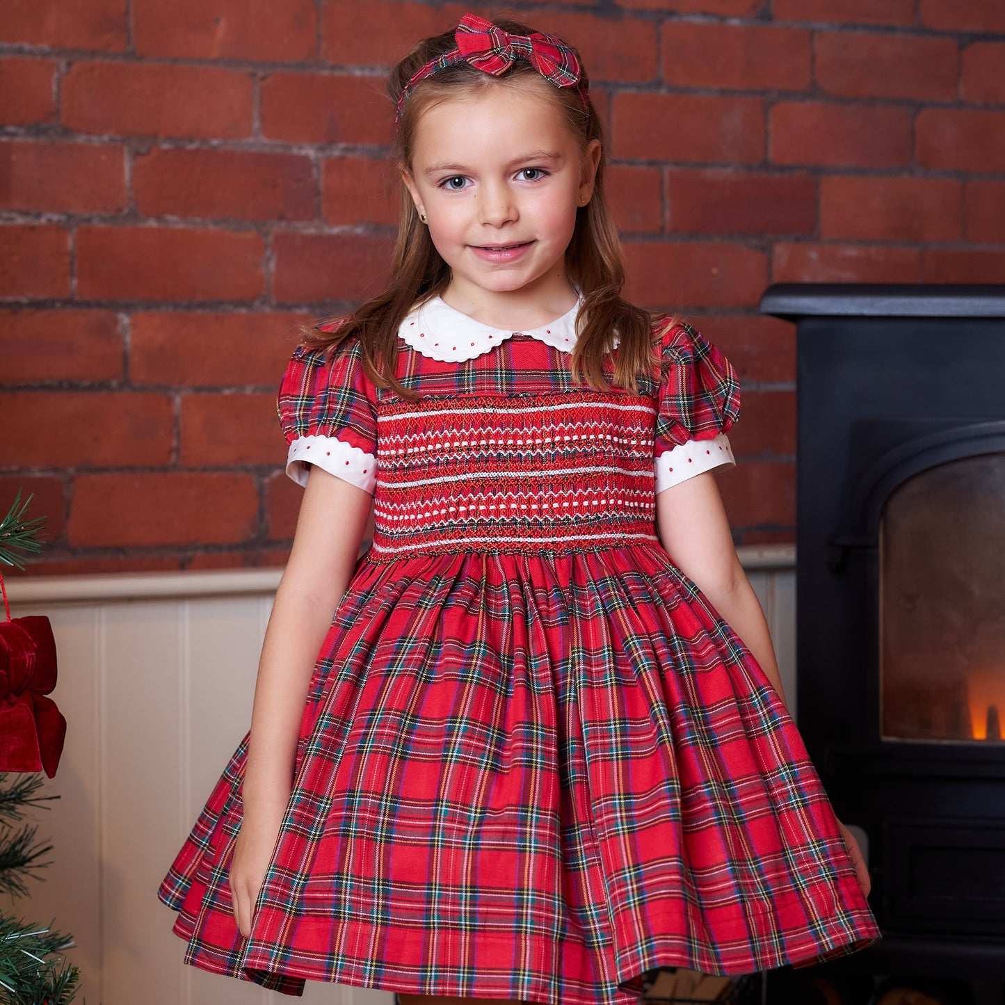 Hand smocked Morven dress with over 10 layers of tutu