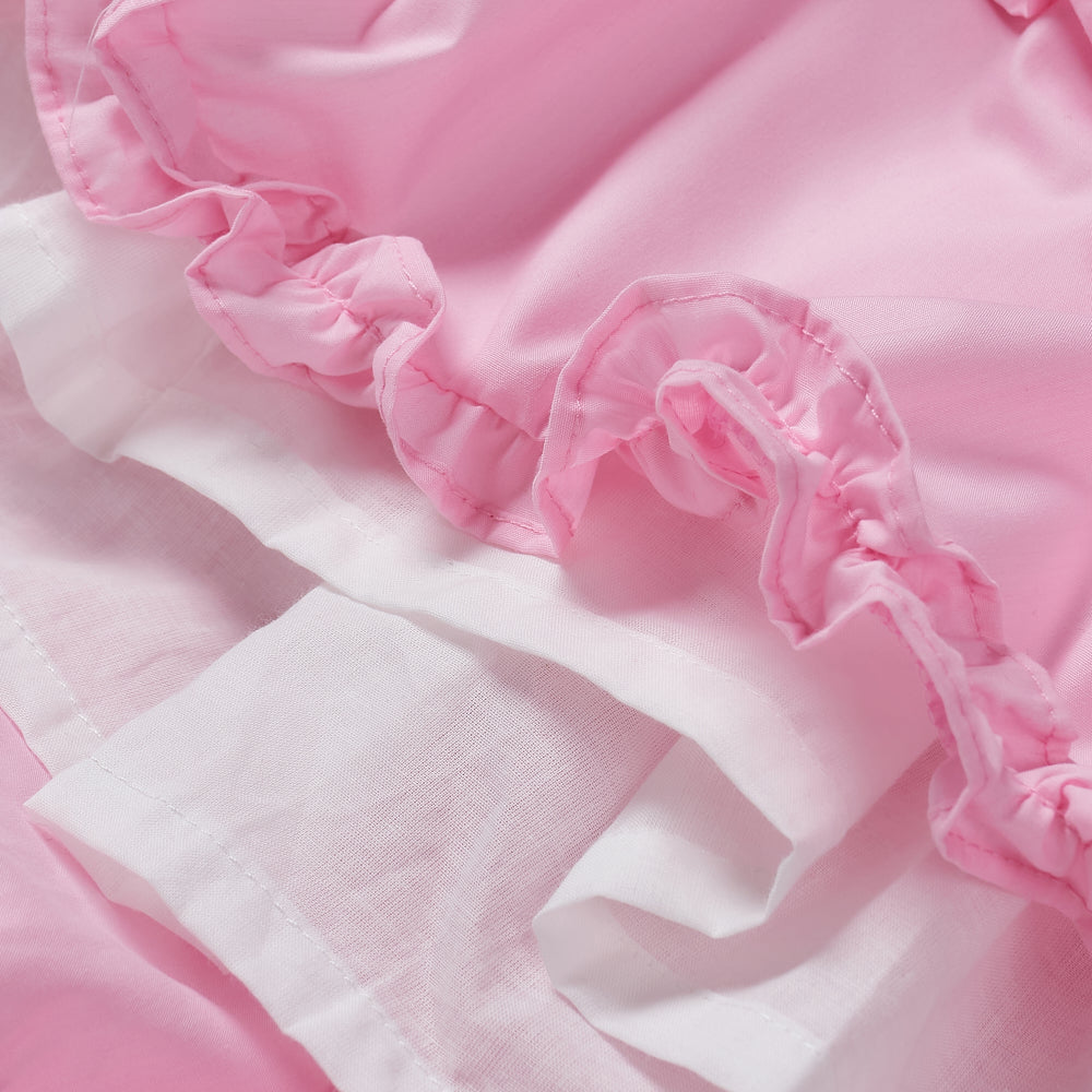 Hand smocked pink Rose dress with headband and pant