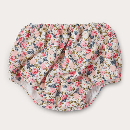 Hand smocked pink Flora dress with head band