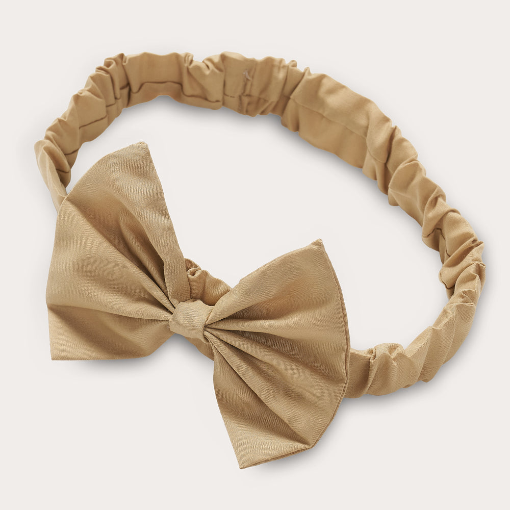 Hand smocked Ellis dress in toffee