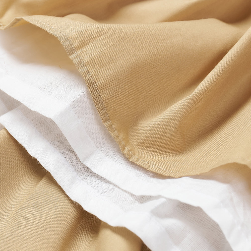 Hand smocked Ellis dress in toffee