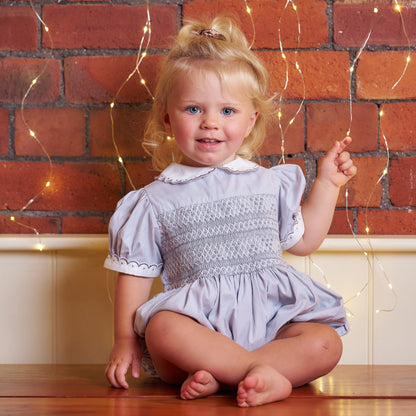 Hand Smocked Stirling Romper