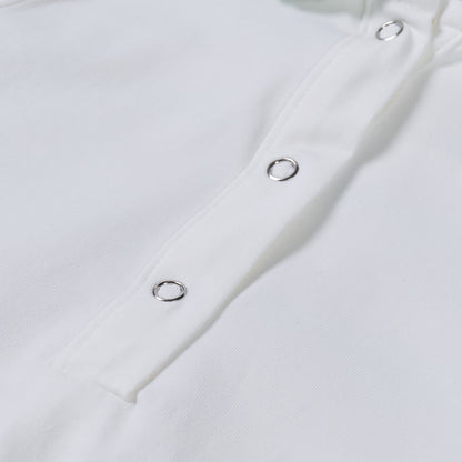 Hand Smocked White Baby Grow With Soft Green Hand Smocking