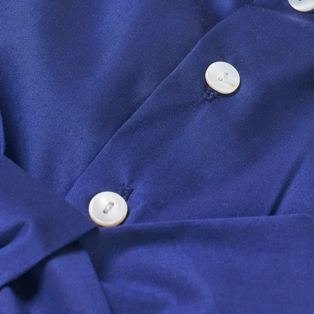 Hand smocked Talia dress Navy Blue