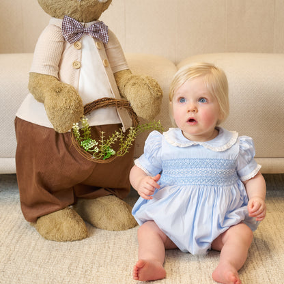 Hand Smocked Sky Romper