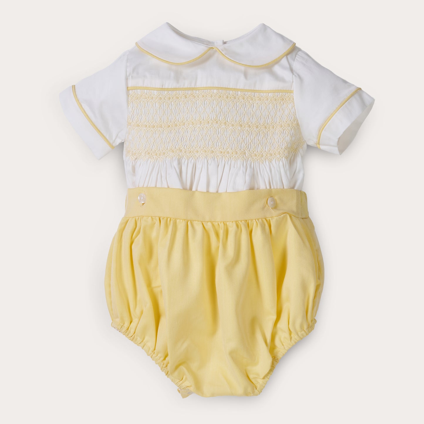Boys Erin Hand Smocked Bubble Set