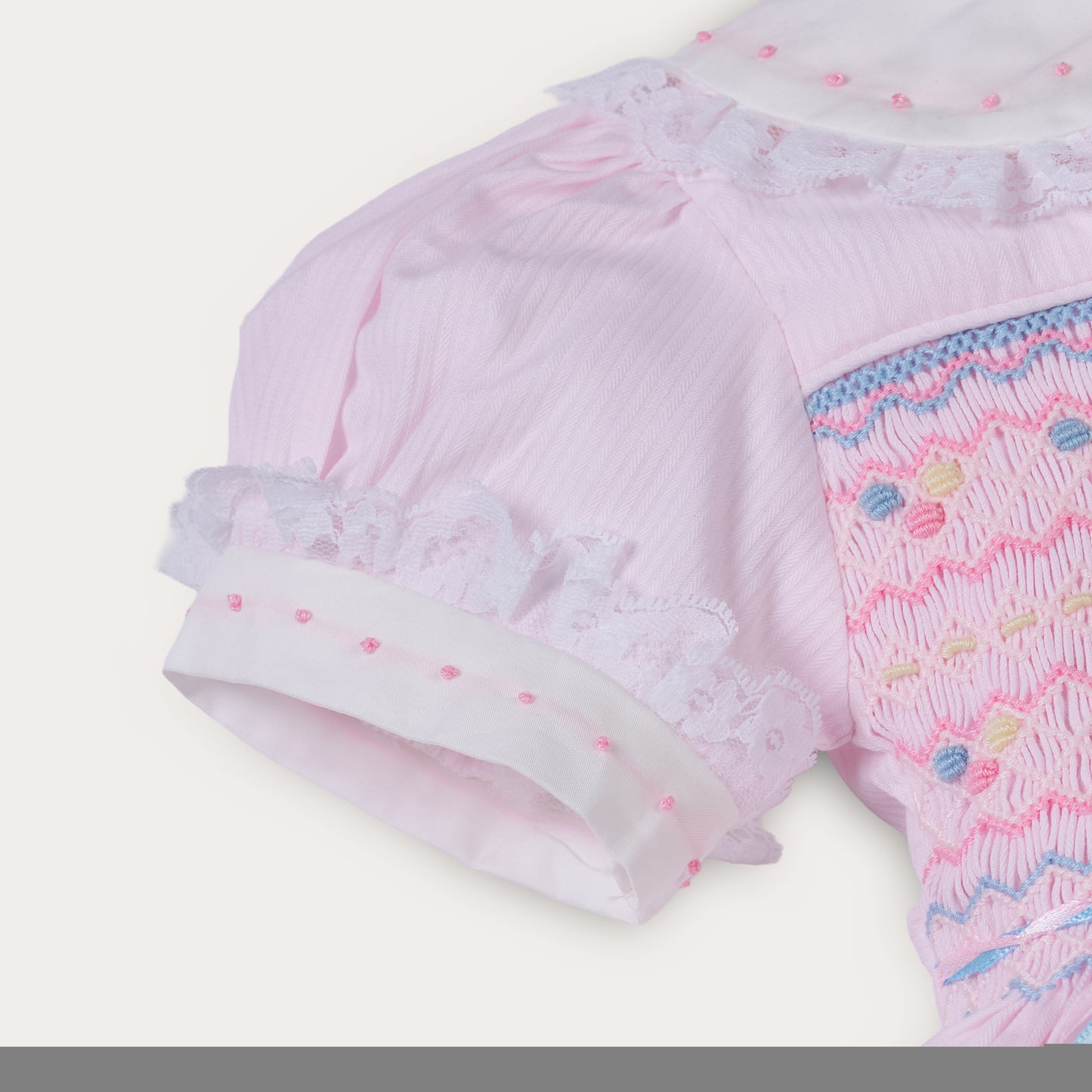 Hand Smocked Pascarella Romper