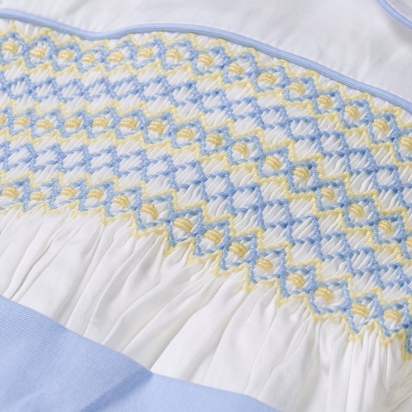 Boys Morgan Hand Smocked Bubble Set