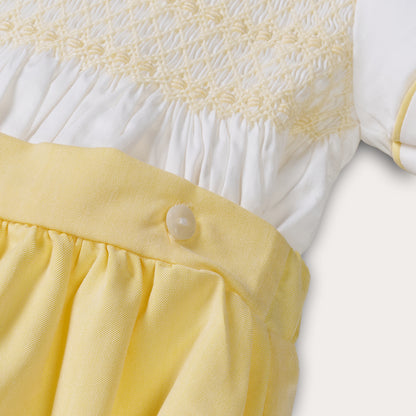Boys Erin Hand Smocked Bubble Set