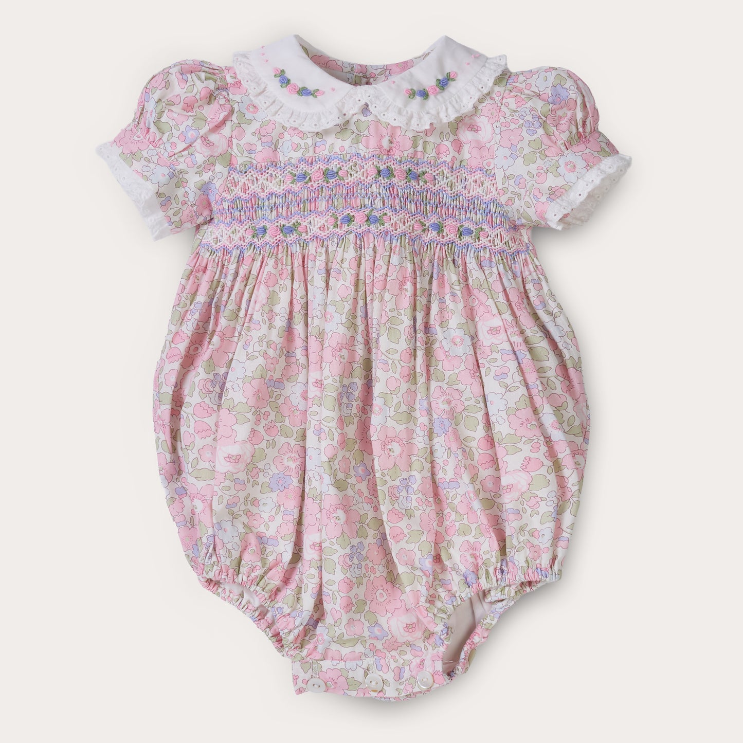 Hand Smocked Primrose Romper