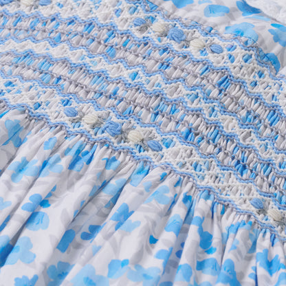 Hand Smocked Bluebell Dress