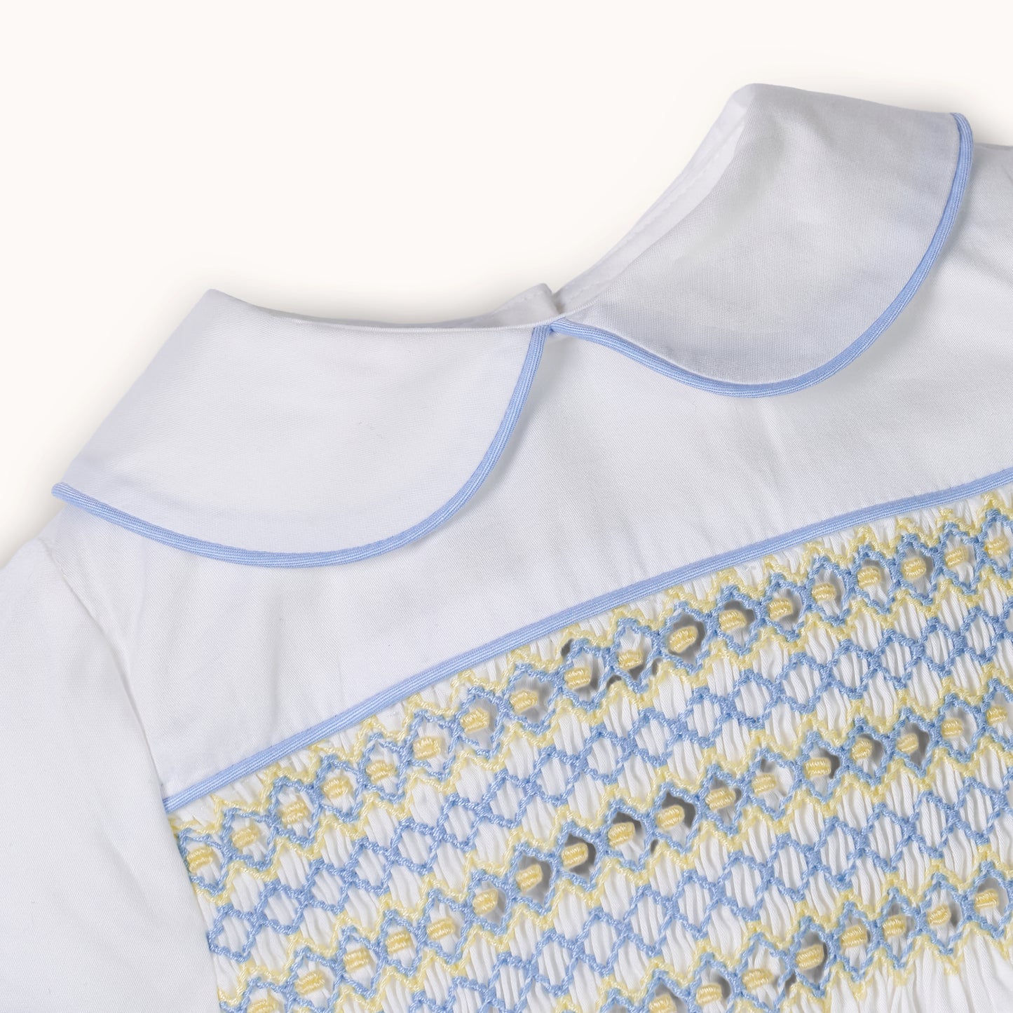 Boys Morgan Hand Smocked Bubble Set