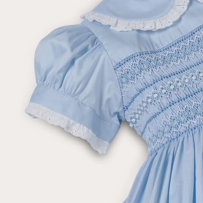 Hand Smocked Sky Dress