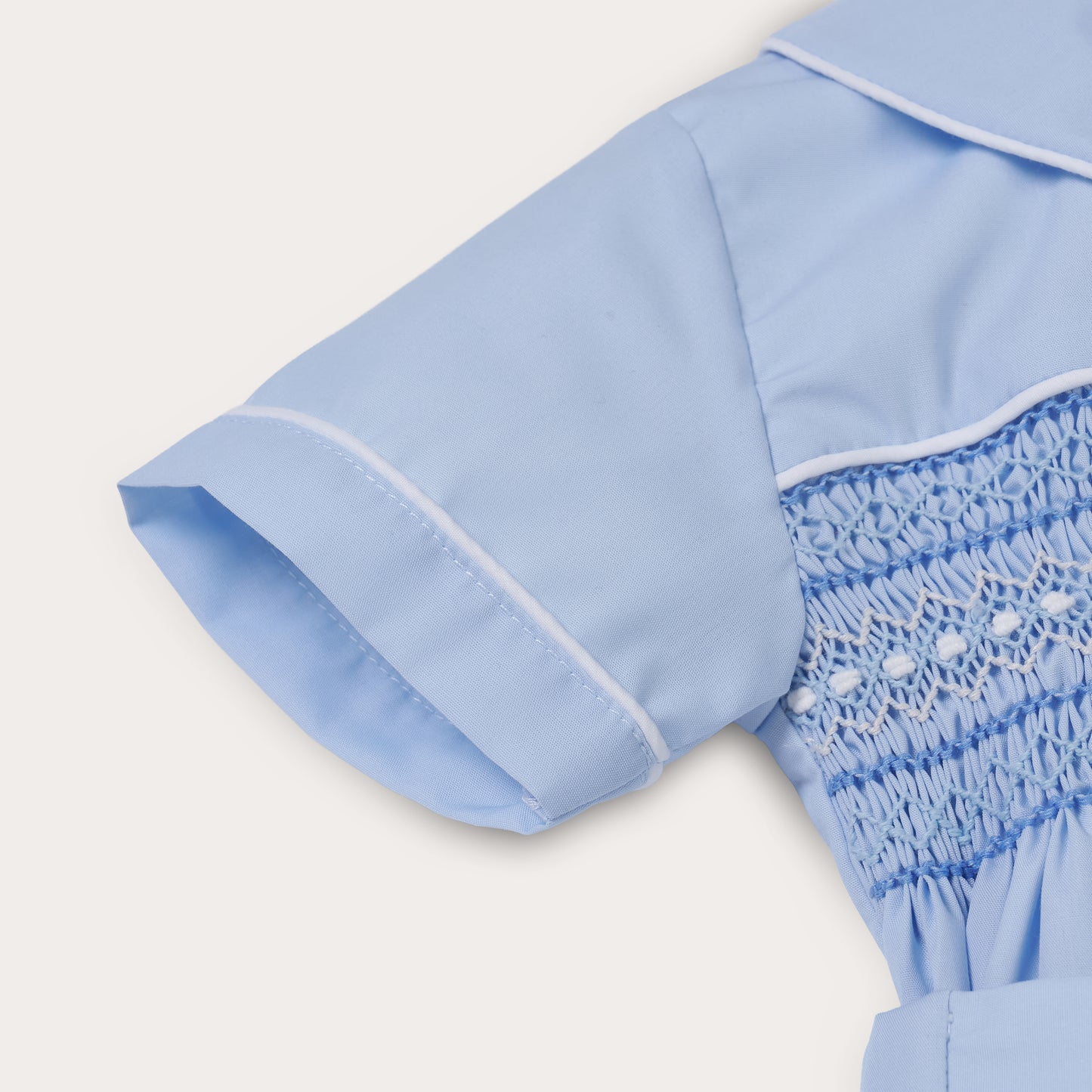 Boys Sky Hand Smocked Short Set
