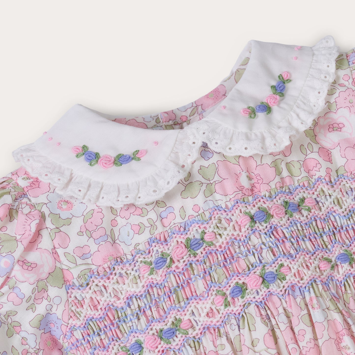 Hand Smocked Primrose Romper