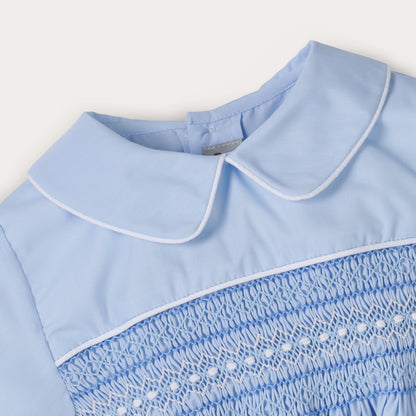 Boys Sky Hand Smocked Short Set