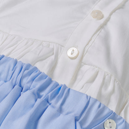 Boys Morgan Hand Smocked Bubble Set