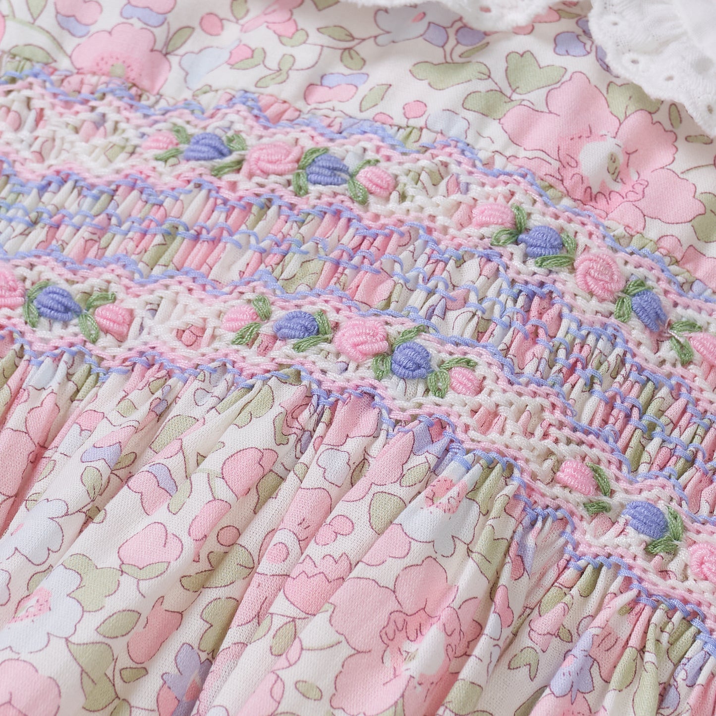 Hand Smocked Primrose Romper