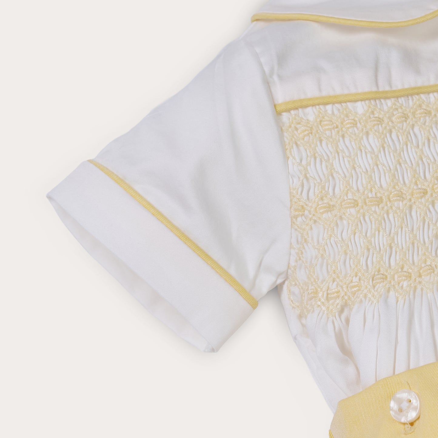 Boys Erin Hand Smocked Bubble Set