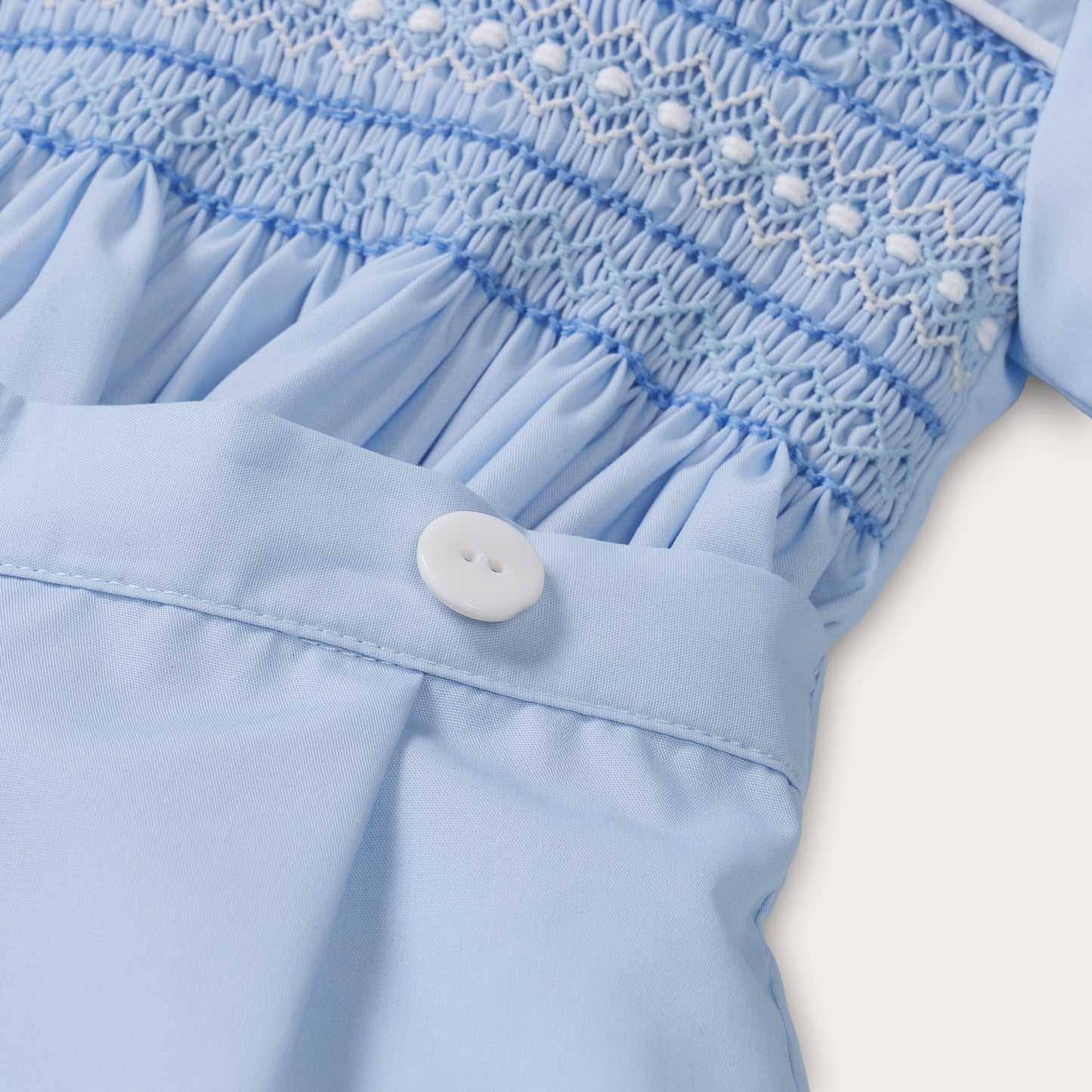 Boys Sky Hand Smocked Short Set