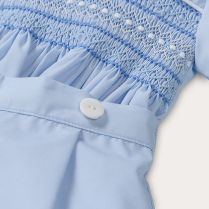 Boys Sky Hand Smocked Short Set