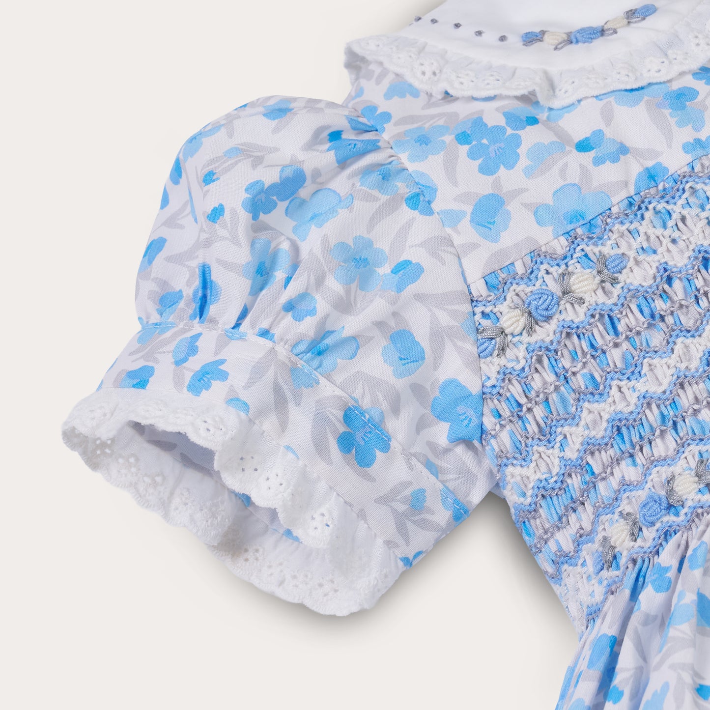 Hand Smocked Bluebell Dress
