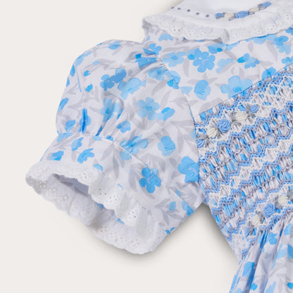 Hand Smocked Bluebell Dress