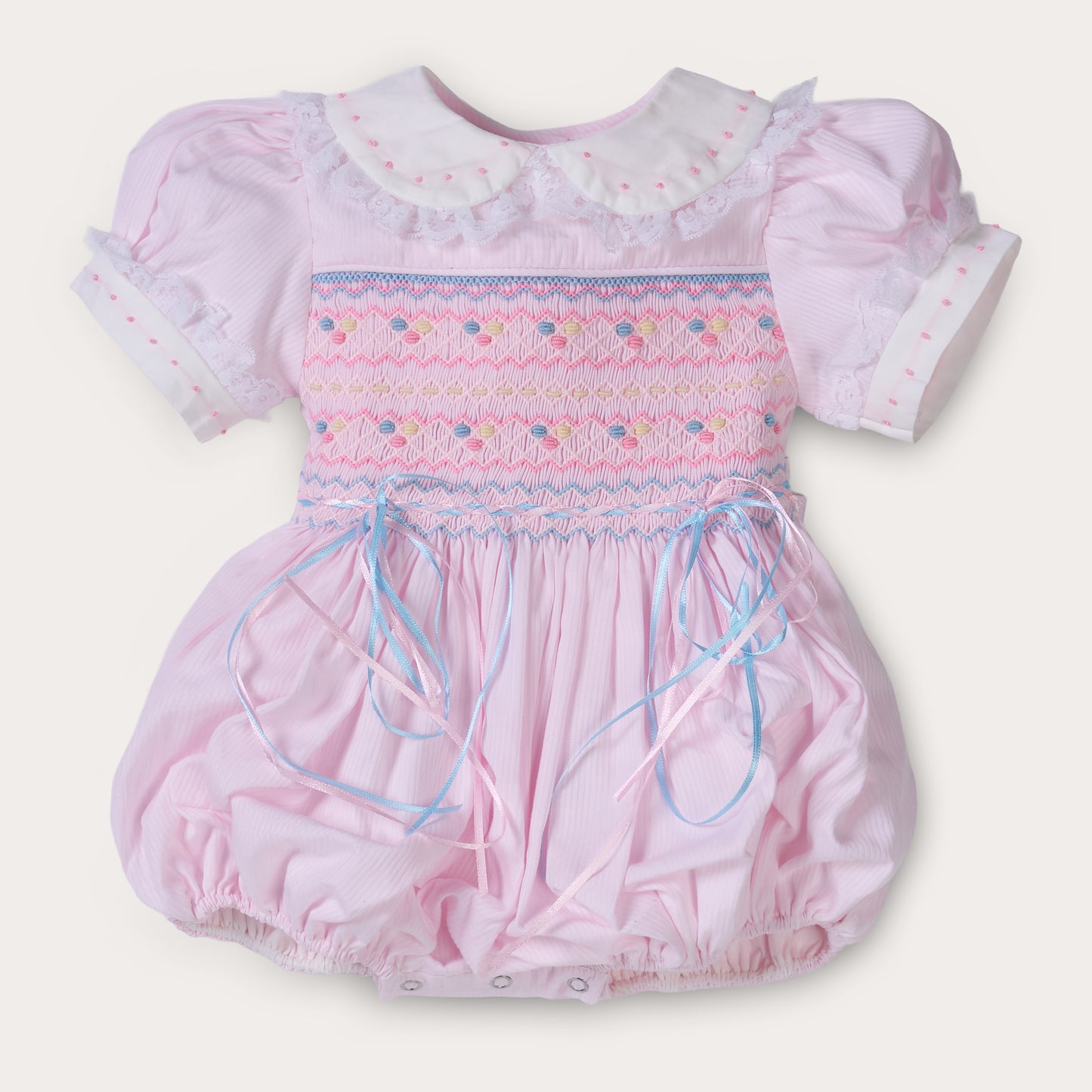 Hand Smocked Pascarella Romper