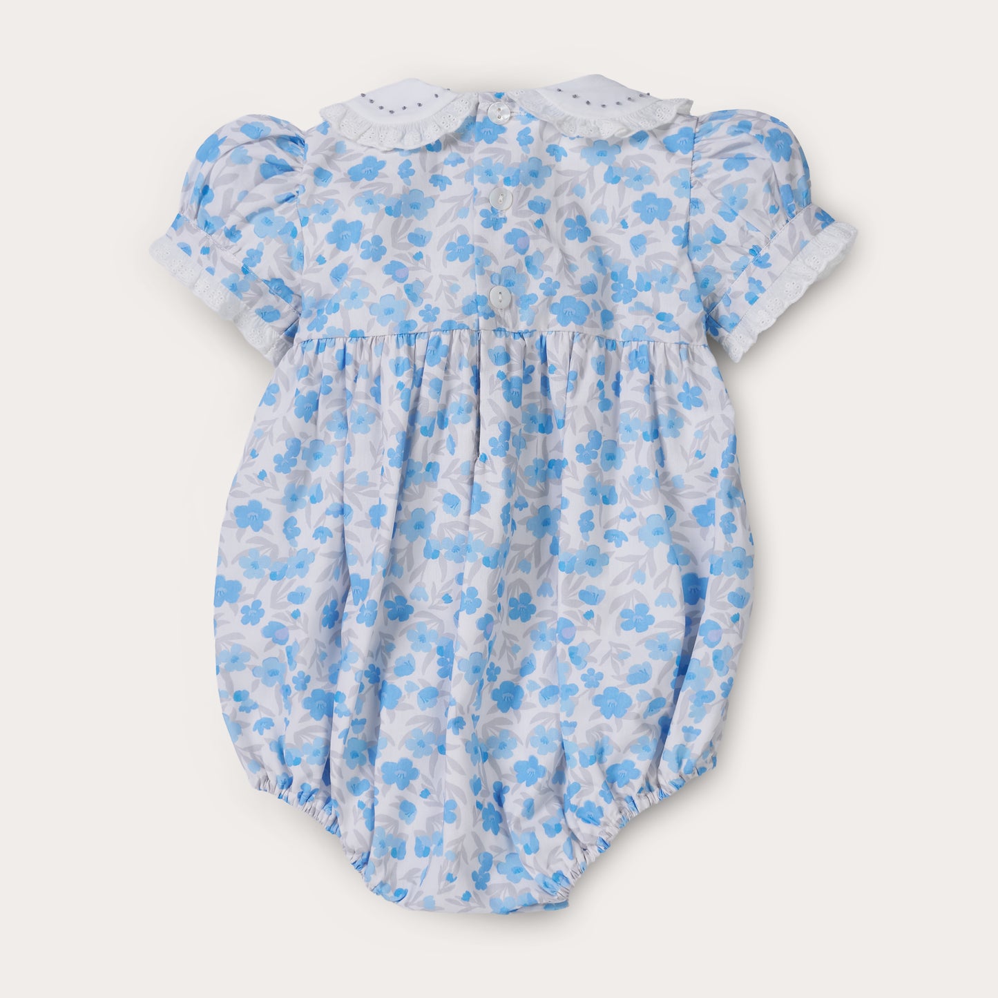 Hand Smocked Bluebell Romper