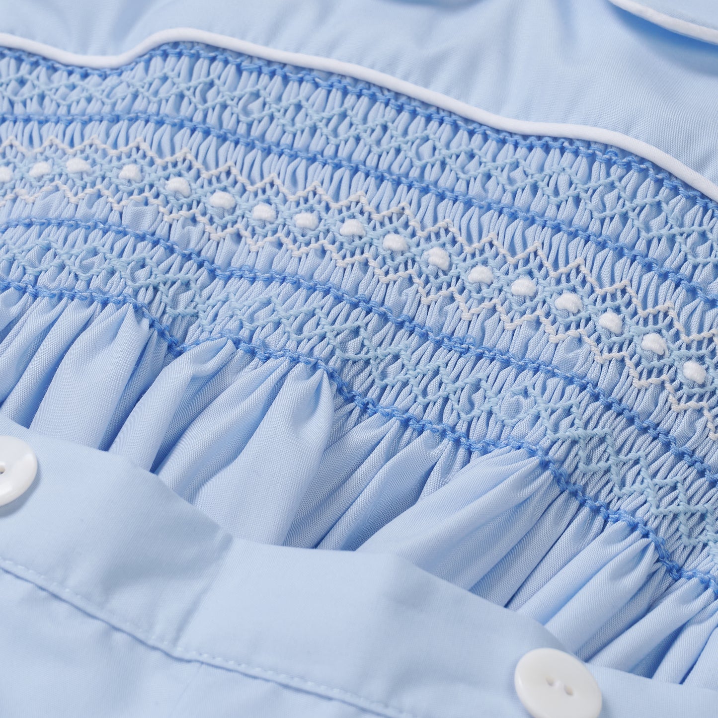 Boys Sky Hand Smocked Short Set