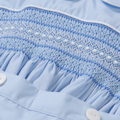 Boys Sky Hand Smocked Short Set