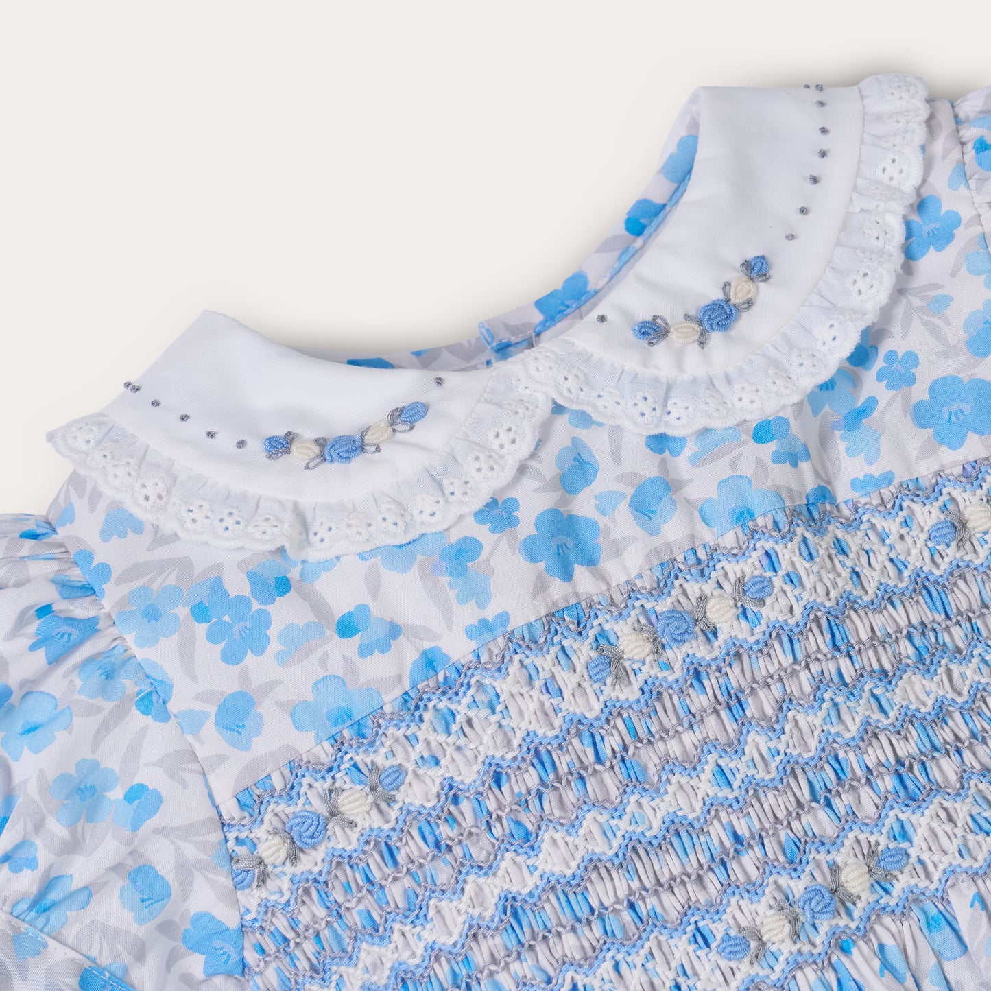 Hand Smocked Bluebell Dress