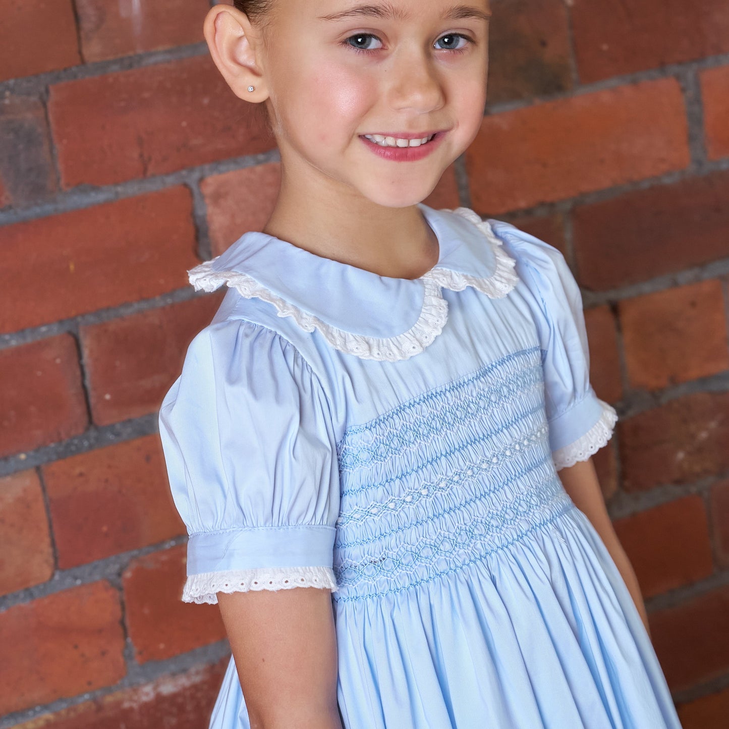 Hand Smocked Sky Dress