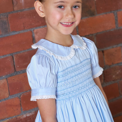 Hand Smocked Sky Dress