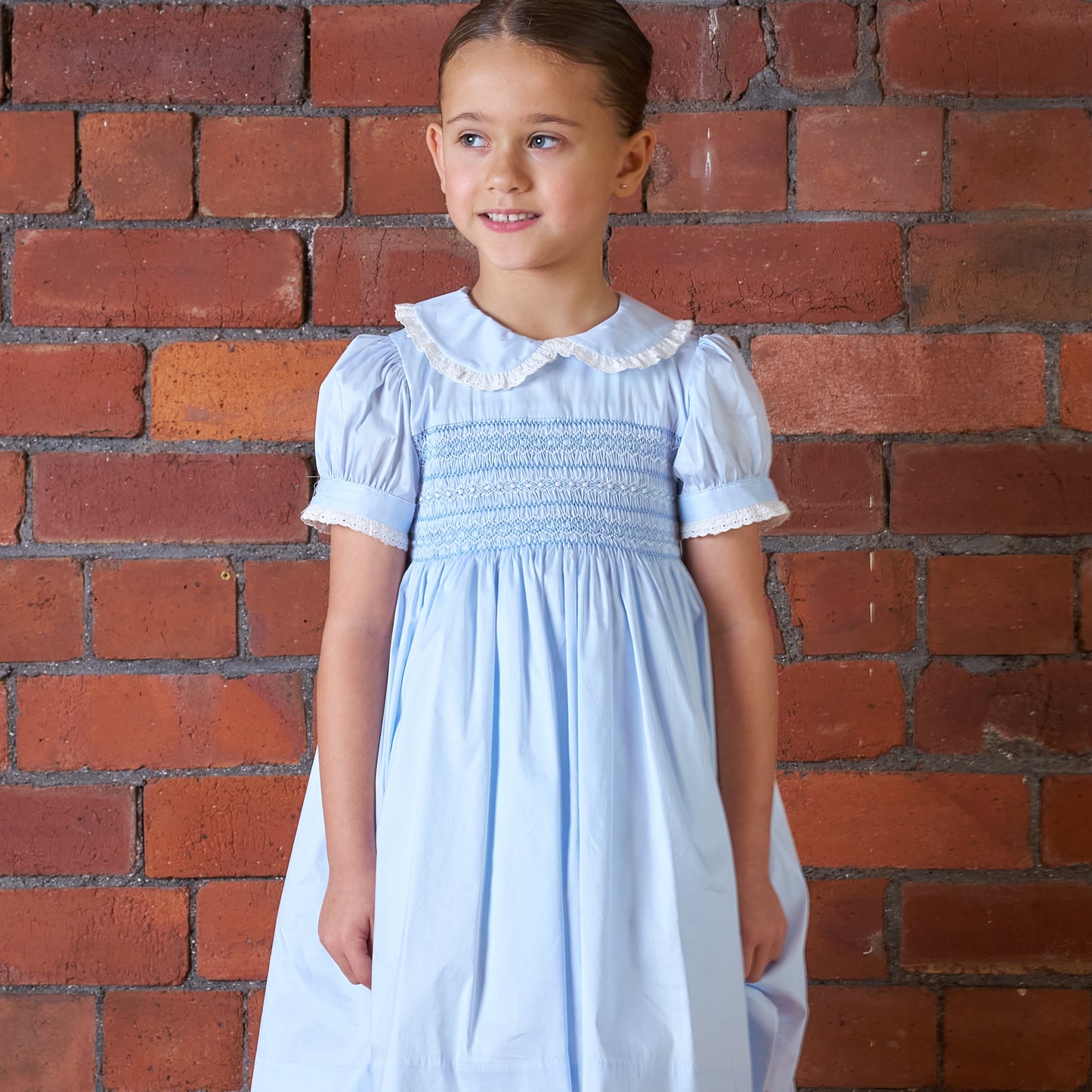 Hand Smocked Sky Dress