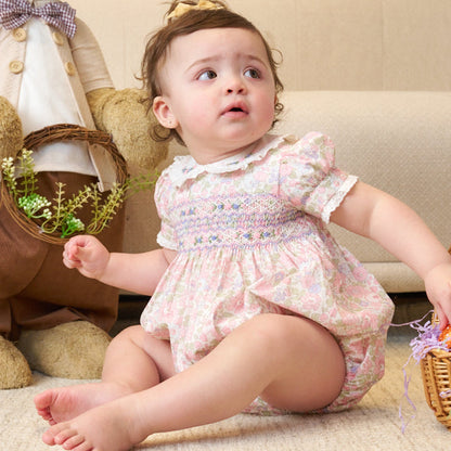 Hand Smocked Primrose Romper