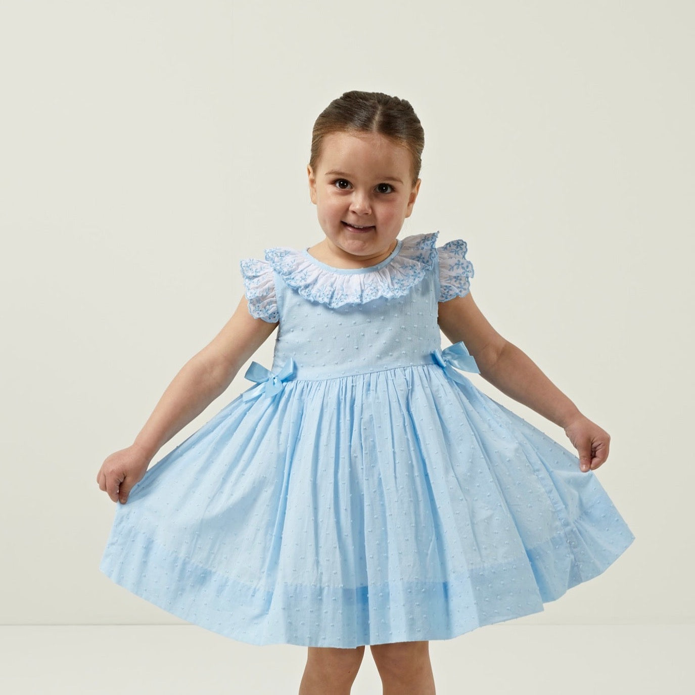 Blue Plumeti Lace Dress  ONE LEFT!