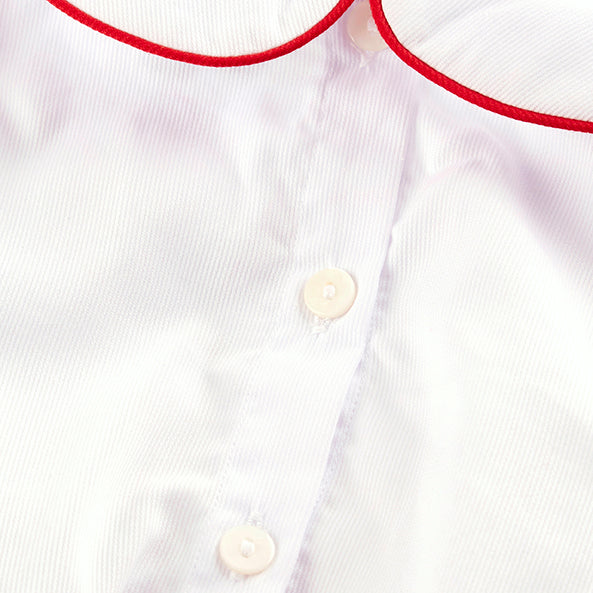 Boy's Hand Smocked Red Short Set